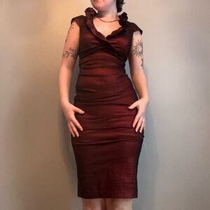 Sexy ruched office siren dress